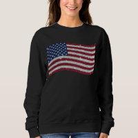 Rhinestone US Flag Illustration – Patriotic