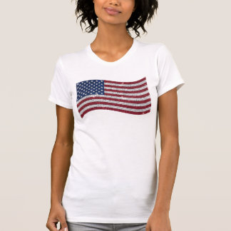 Rhinestone US Flag Illustration – Patriotic T-Shirt