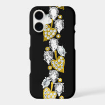 Rhinestones and gold jewel