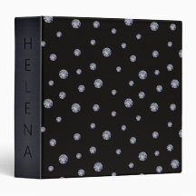 Rhinestones on black