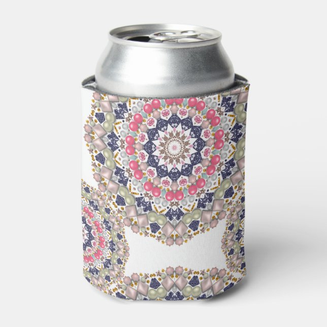 Rhinestones, sequins, confetti can cooler (Can Front)