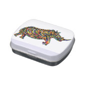 Rhino Abstract Jelly Belly Candy Tin (Side)
