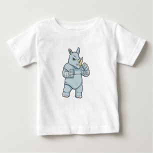 Rhino as Boxer at Boxing Baby T-Shirt