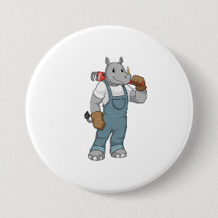 Rhino as Handyman with Water pump pliers Button