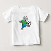 Rhino as Soccer player with Soccer