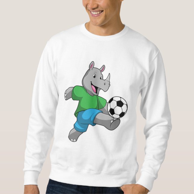 Rhino as Soccer player with Soccer Sweatshirt (Front)