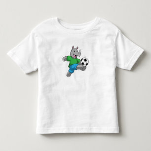Rhino as Soccer player with Soccer Toddler T-shirt
