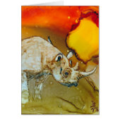 Rhino At Sunset (Front)