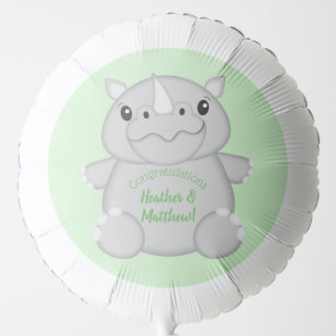 Rhino Baby Shower Safari Balloon