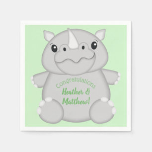 Rhino Baby Shower Safari Napkins