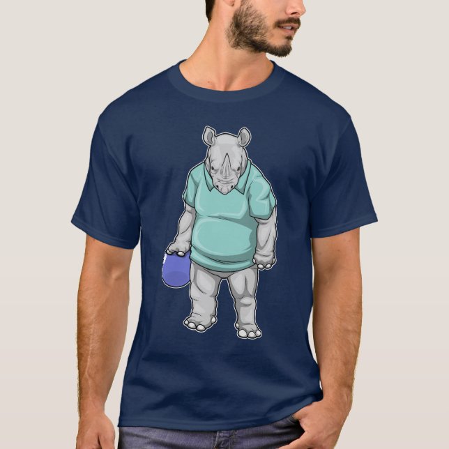 Rhino Bowling Bowling ball T-Shirt (Front)