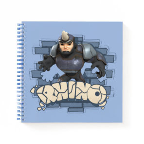 Rhino Character Badge Notebook