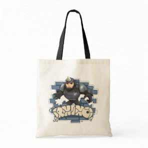 Rhino Character Badge Tote Bag