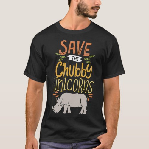 Rhino Chubby father  T_Shirt