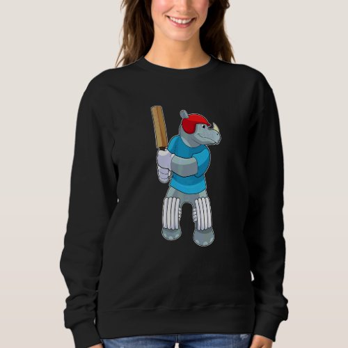 Rhino Cricket Cricket Bat Sports Sweatshirt