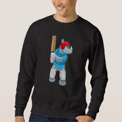 Rhino Cricket Cricket Bat Sports Sweatshirt
