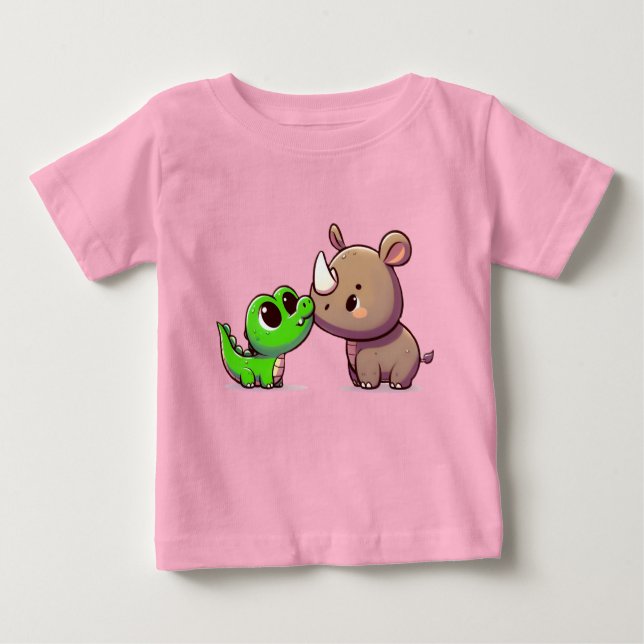 Rhino crocodile baby T-Shirt (Front)