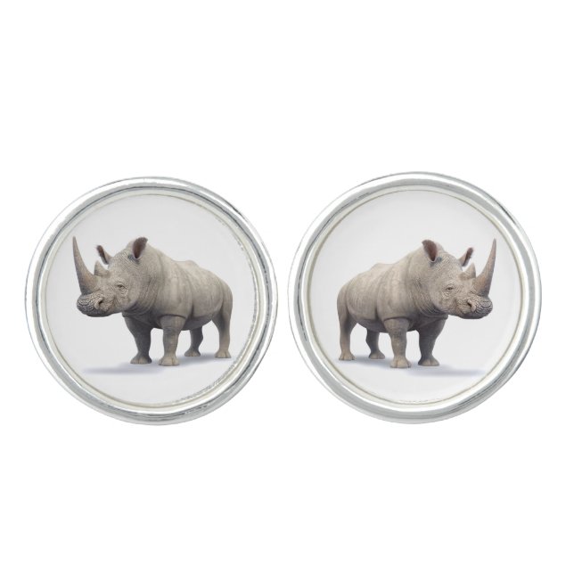 Rhino Cufflinks (Front)