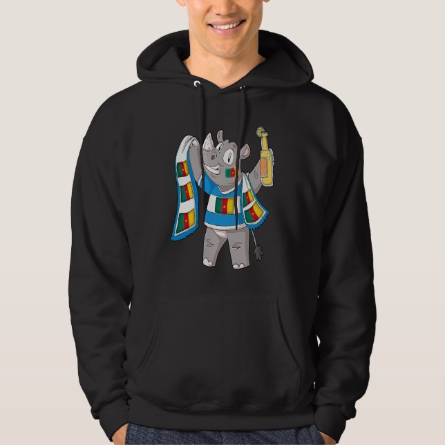 Rhino Fan Cameroon Hoodie (Front)