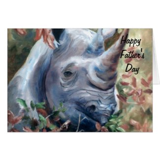 Rhino Father's Day Card