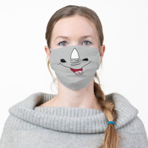 Rhino Funny Face Adult Cloth Face Mask