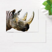 Rhino Head, White Background (Desk)