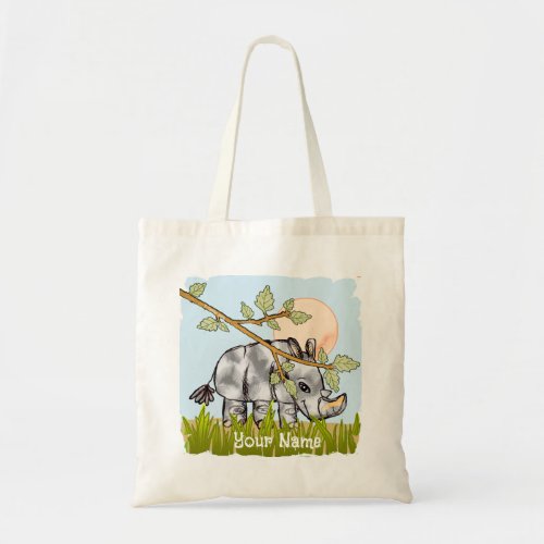 Rhino Hiding  Tote Bag