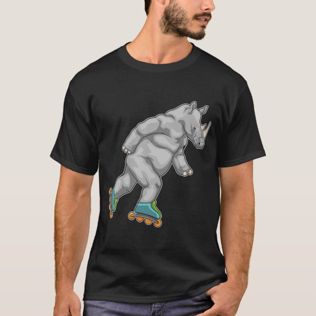 Rhino Inline skating Roller skates T-Shirt (Front)