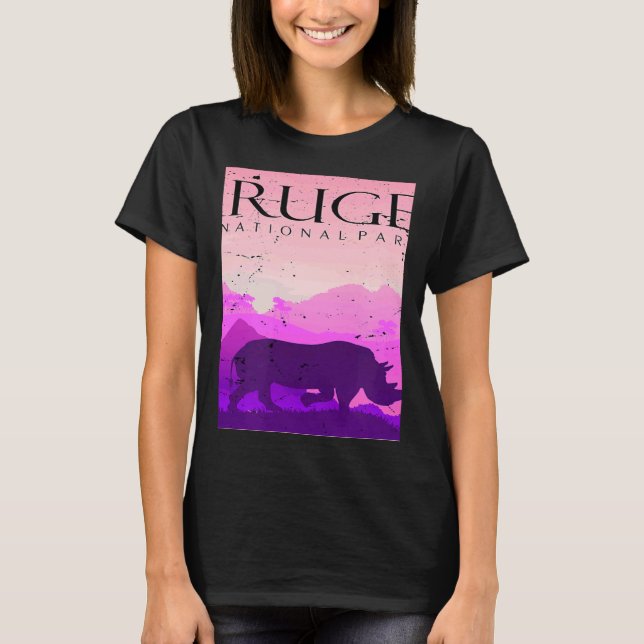 Rhino Kruger National Park Safari Africa Big Five  T-Shirt (Front)