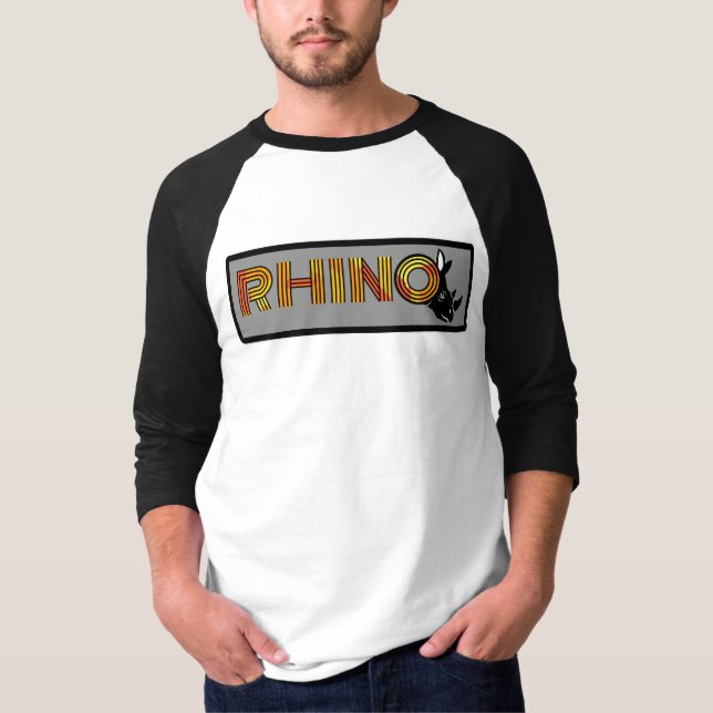 Rhino Letter Logo – O with Rhino Head Silhouette T-Shirt (Front)