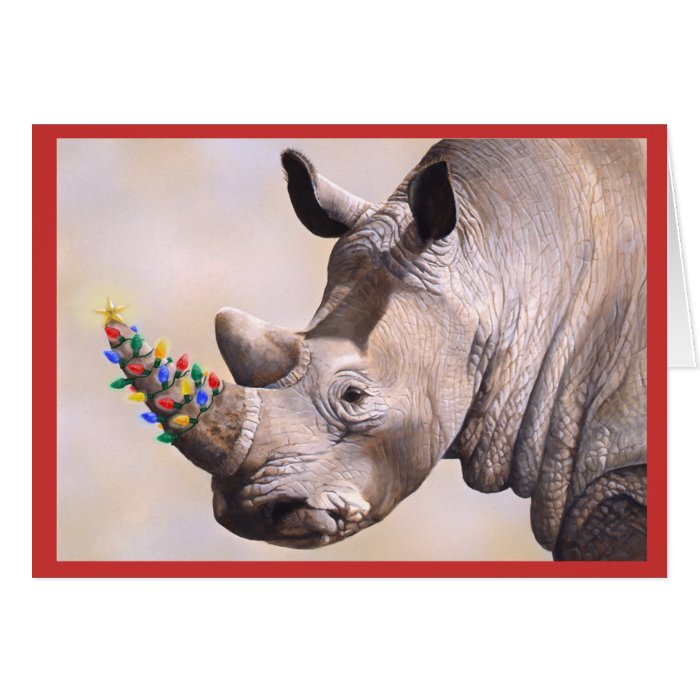 Rhino & Lights card