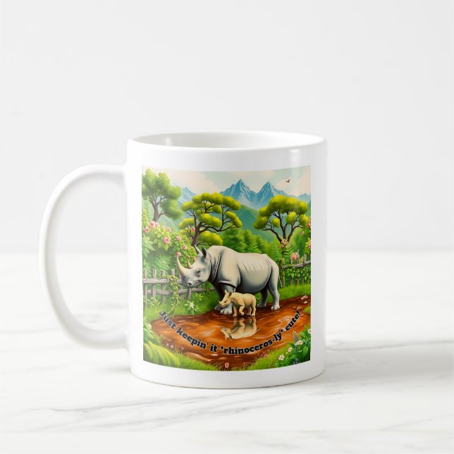 Rhino Love Coffee Mug (Left)