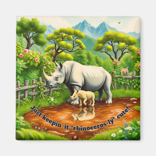 Rhino Love Magnet