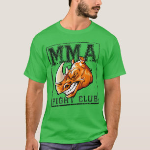 Rhino Mied Martial Arts Mma Fighter Beast Motivat T-Shirt