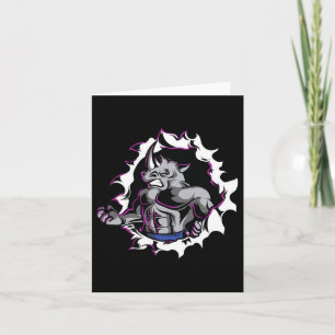 Rhino Muscles Fitness Bodybuilding Weight Lifting Card