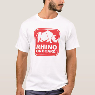 RHINO ON BOARD! T-Shirt