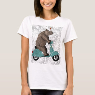 Rhino on Moped T-Shirt