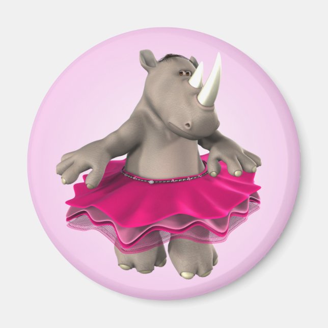 Rhino Pink Magnet (Front)