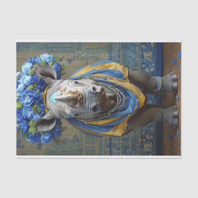 Rhino Regality  Tissue Paper (Front)