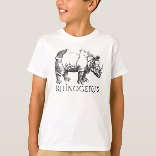 Rhino Rhinoceros German Artist Durer T_Shirt