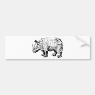 Rhino Rhinoceroses animal Africa safari nature Bumper Sticker