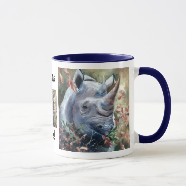 Rhino Rhinos rule Mug (Right)