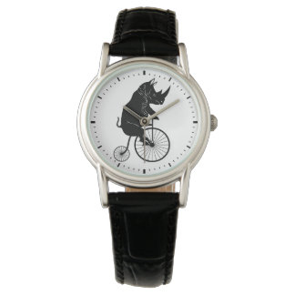 Rhino Riding a Bike Watch