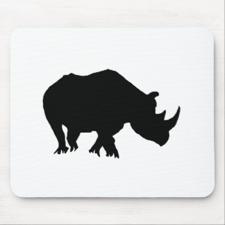 Rhino Silhouette Mouse Pad