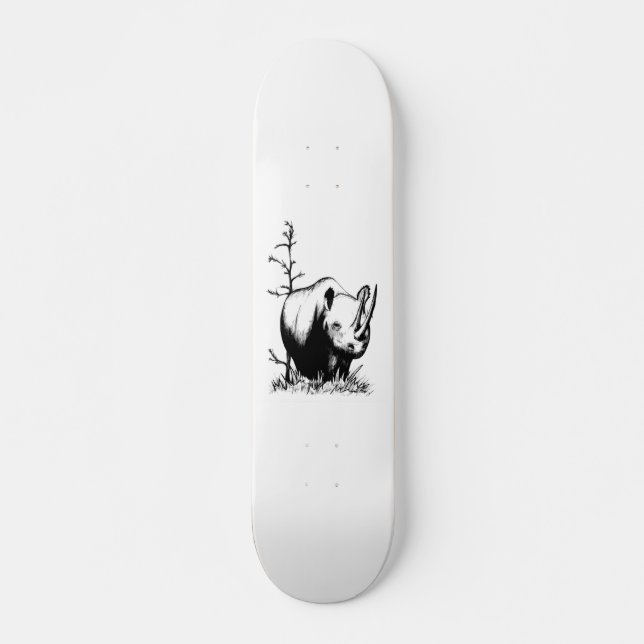 rhino skateboard deck (Front)
