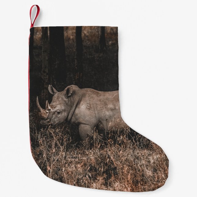 RHINO SMALL CHRISTMAS STOCKING (Front)