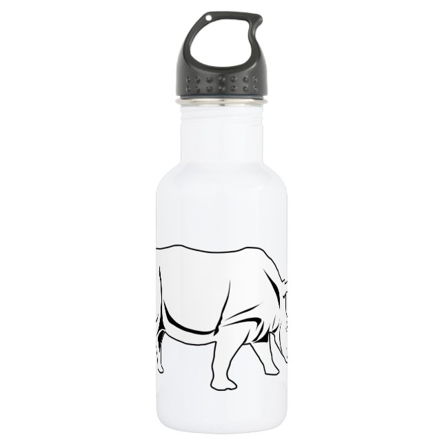 Rhino Stainless Steel Water Bottle (Front)