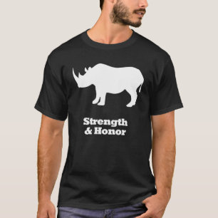 Rhino Strength And Honor white T-Shirt