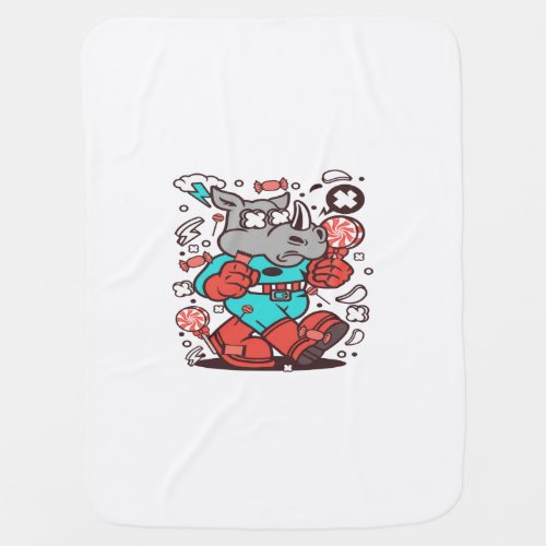 Rhino Super Candy Baby Blanket