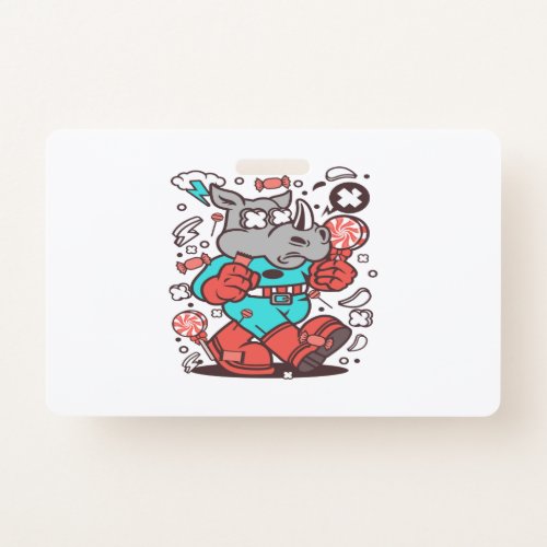 Rhino Super Candy Badge